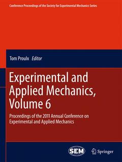 Couverture de l’ouvrage Experimental and Applied Mechanics, Volume 6