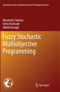 Couverture de l’ouvrage Fuzzy Stochastic Multiobjective Programming
