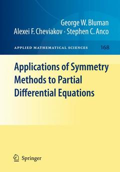 Couverture de l’ouvrage Applications of Symmetry Methods to Partial Differential Equations