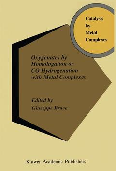 Couverture de l’ouvrage Oxygenates by Homologation or CO Hydrogenation with Metal Complexes