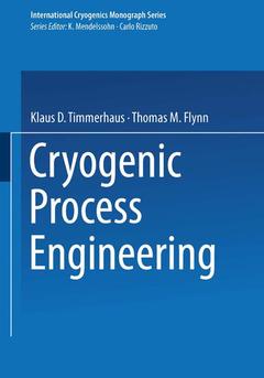 Couverture de l’ouvrage Cryogenic Process Engineering