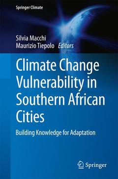 Couverture de l’ouvrage Climate Change Vulnerability in Southern African Cities
