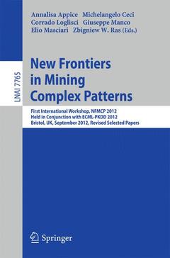 Couverture de l’ouvrage New Frontiers in Mining Complex Patterns