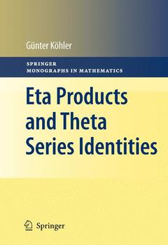 Couverture de l’ouvrage Eta Products and Theta Series Identities