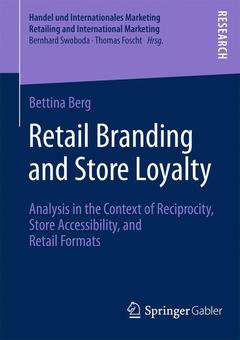 Couverture de l’ouvrage Retail Branding and Store Loyalty