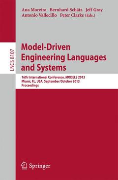 Couverture de l’ouvrage Model-Driven Engineering Languages and Systems