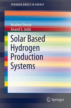 Couverture de l’ouvrage Solar Based Hydrogen Production Systems