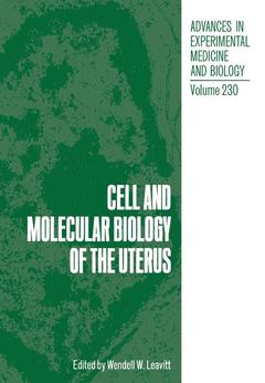 Couverture de l’ouvrage Cell and Molecular Biology of the Uterus