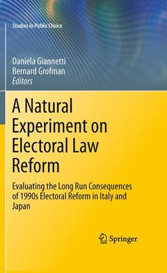 Couverture de l’ouvrage A Natural Experiment on Electoral Law Reform