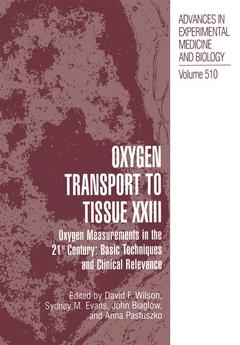 Couverture de l’ouvrage Oxygen Transport To Tissue XXIII