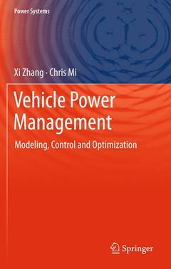 Couverture de l’ouvrage Vehicle Power Management