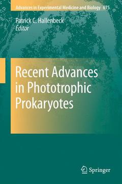 Couverture de l’ouvrage Recent Advances in Phototrophic Prokaryotes