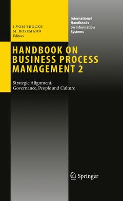 Couverture de l’ouvrage Handbook on Business Process Management 2