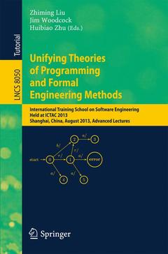 Couverture de l’ouvrage Unifying Theories of Programming and Formal Engineering Methods