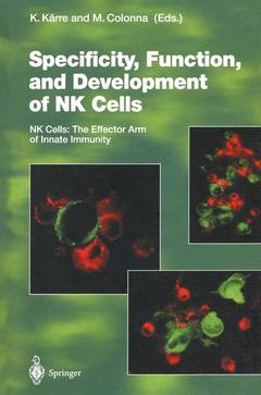 Couverture de l’ouvrage Specificity, Function, and Development of NK Cells