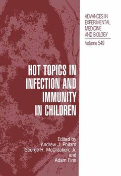 Couverture de l’ouvrage Hot Topics in Infection and Immunity in Children