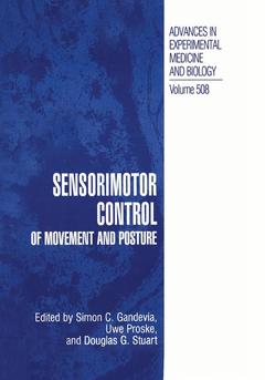 Couverture de l’ouvrage Sensorimotor Control of Movement and Posture