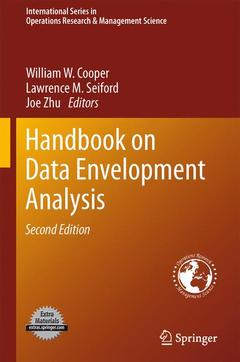 Couverture de l’ouvrage Handbook on Data Envelopment Analysis