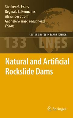 Couverture de l’ouvrage Natural and Artificial Rockslide Dams