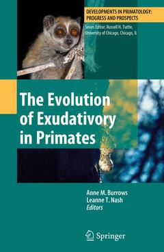 Couverture de l’ouvrage The Evolution of Exudativory in Primates