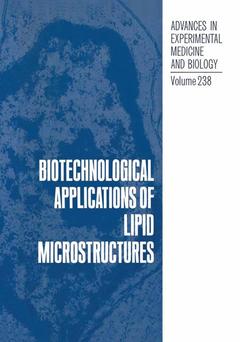 Cover of the book Biotechnological Applications of Lipid Microstructures