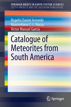 Cover of the book Catalogue of Meteorites from South America