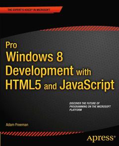 Couverture de l’ouvrage Pro Windows 8 Development with HTML5 and JavaScript