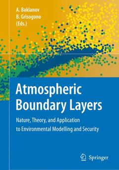 Couverture de l’ouvrage Atmospheric Boundary Layers
