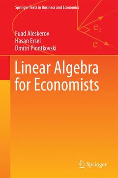 Couverture de l’ouvrage Linear Algebra for Economists