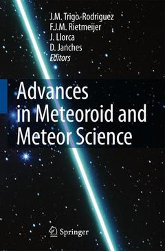 Couverture de l’ouvrage Advances in Meteoroid and Meteor Science