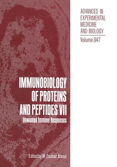 Couverture de l’ouvrage Immunobiology of Proteins and Peptides VII