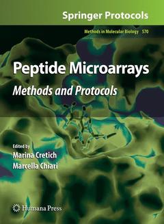Couverture de l’ouvrage Peptide Microarrays