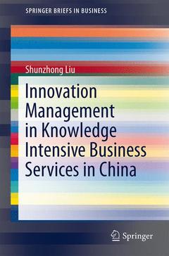 Cover of the book Innovation Management in Knowledge Intensive Business Services in China