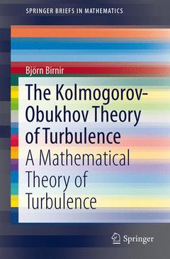 Couverture de l’ouvrage The Kolmogorov-Obukhov Theory of Turbulence
