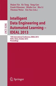 Couverture de l’ouvrage Intelligent Data Engineering and Automated Learning -- IDEAL 2013