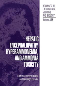 Couverture de l’ouvrage Hepatic Encephalopathy, Hyperammonemia, and Ammonia Toxicity