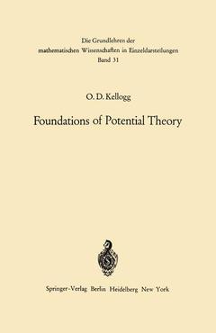 Couverture de l’ouvrage Foundations of Potential Theory