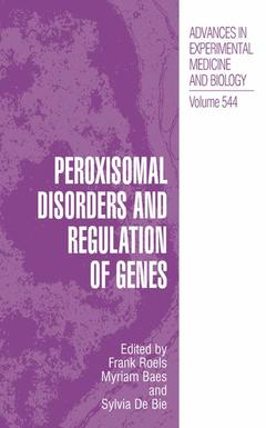 Couverture de l’ouvrage Peroxisomal Disorders and Regulation of Genes
