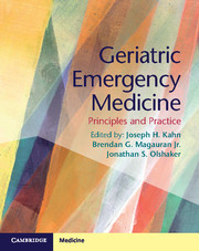 Couverture de l’ouvrage Geriatric Emergency Medicine
