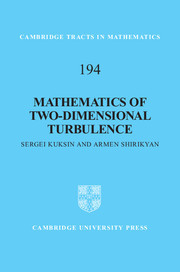 Couverture de l’ouvrage Mathematics of Two-Dimensional Turbulence