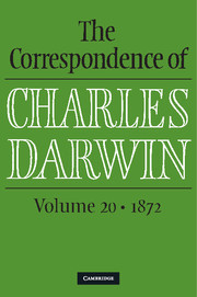 Cover of the book The Correspondence of Charles Darwin: Volume 20, 1872