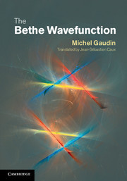 Couverture de l’ouvrage The Bethe Wavefunction