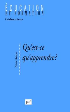 Cover of the book Qu'est-ce qu'apprendre ?