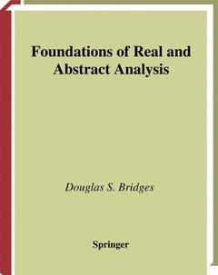 Couverture de l’ouvrage Foundations of Real and Abstract Analysis