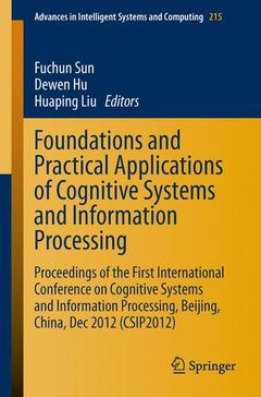 Cover of the book Foundations and Practical Applications of Cognitive Systems and Information Processing