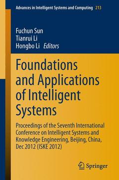 Cover of the book Foundations and Applications of Intelligent Systems