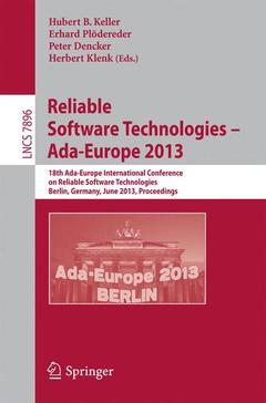 Cover of the book Reliable Software Technologies -- Ada-Europe 2013