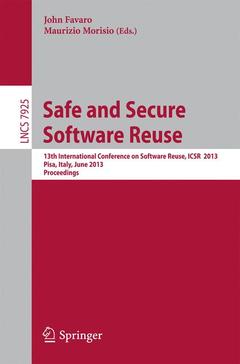 Couverture de l’ouvrage Safe and Secure Software Reuse