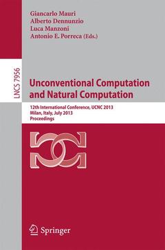 Cover of the book Unconventional Computation and Natural Computation