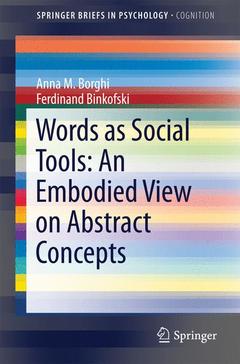 Couverture de l’ouvrage Words as Social Tools: An Embodied View on Abstract Concepts